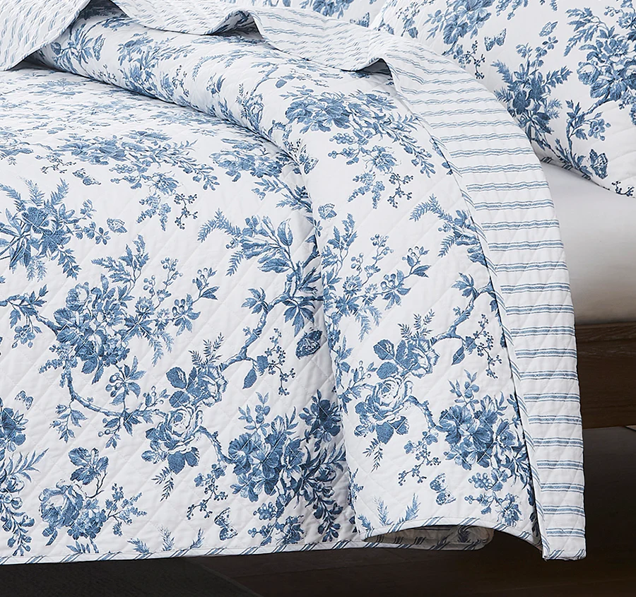 Walled Garden Coverlet Set Midnight Blue - Image 3