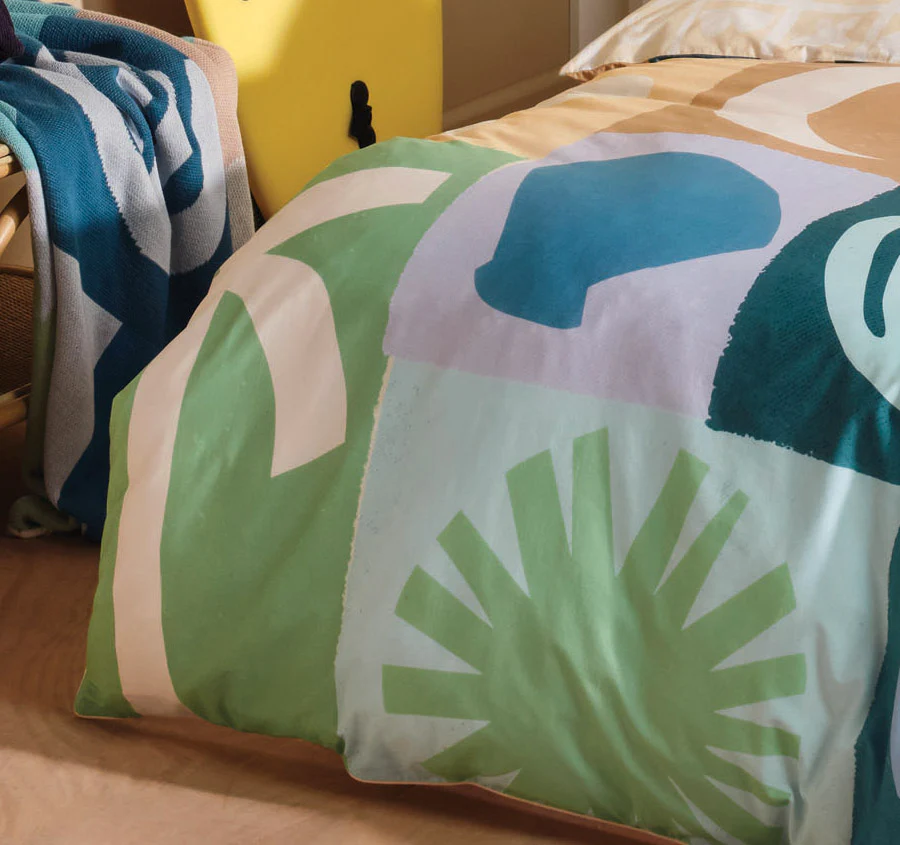 Beach Day Quilt Cover Set Range Saltwater - Image 3