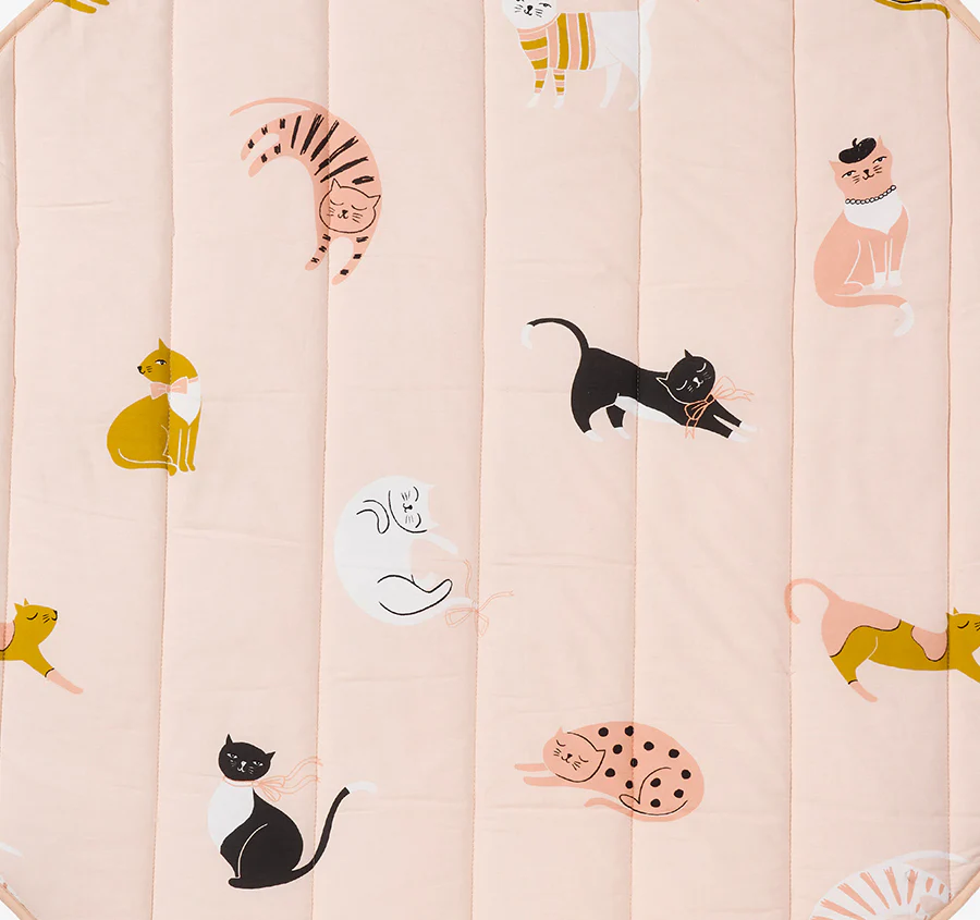 Cats N Bows 120cm Round Play Mat - Image 2