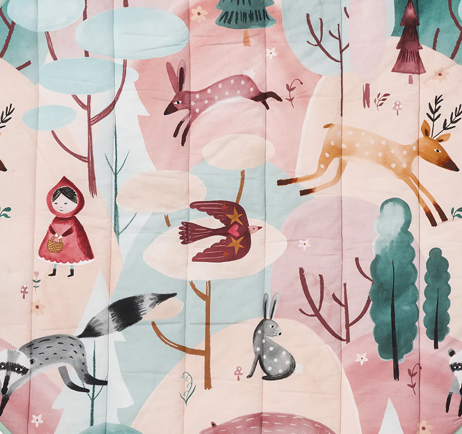 Folk Woodland 120cm Round Play Mat - Image 2
