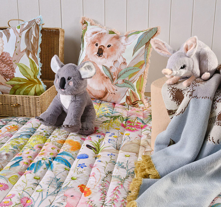Kevin Koala 120x140cm Throw Rug Blue - Image 4
