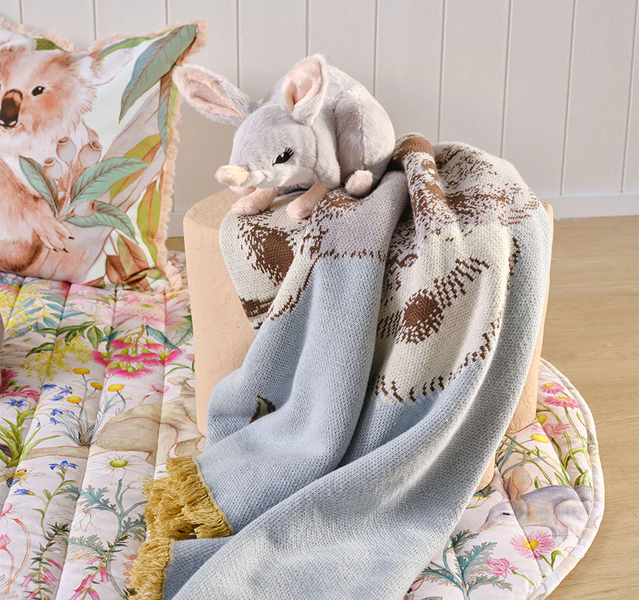 Novelty Filled Cushion Bonnie Bilby Grey - Image 4