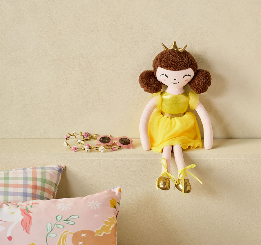 Novelty Filled Cushion Princess Penelope Yellow - Image 3