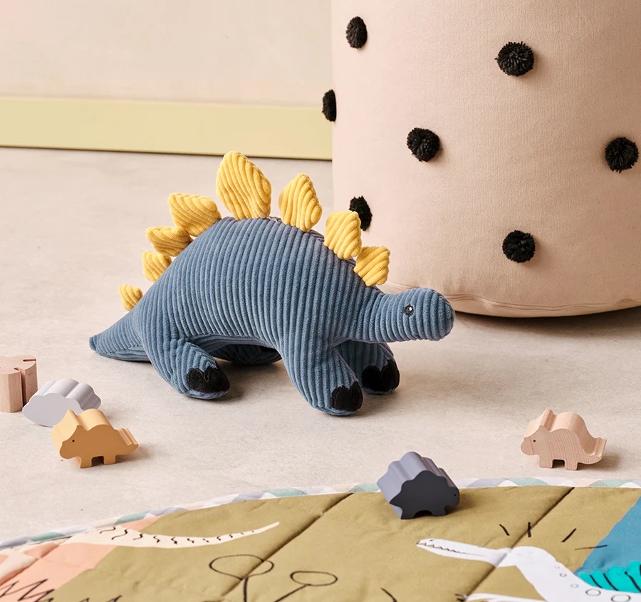 Novelty Filled Cushion Sal Stegosaurus Blue - Image 3