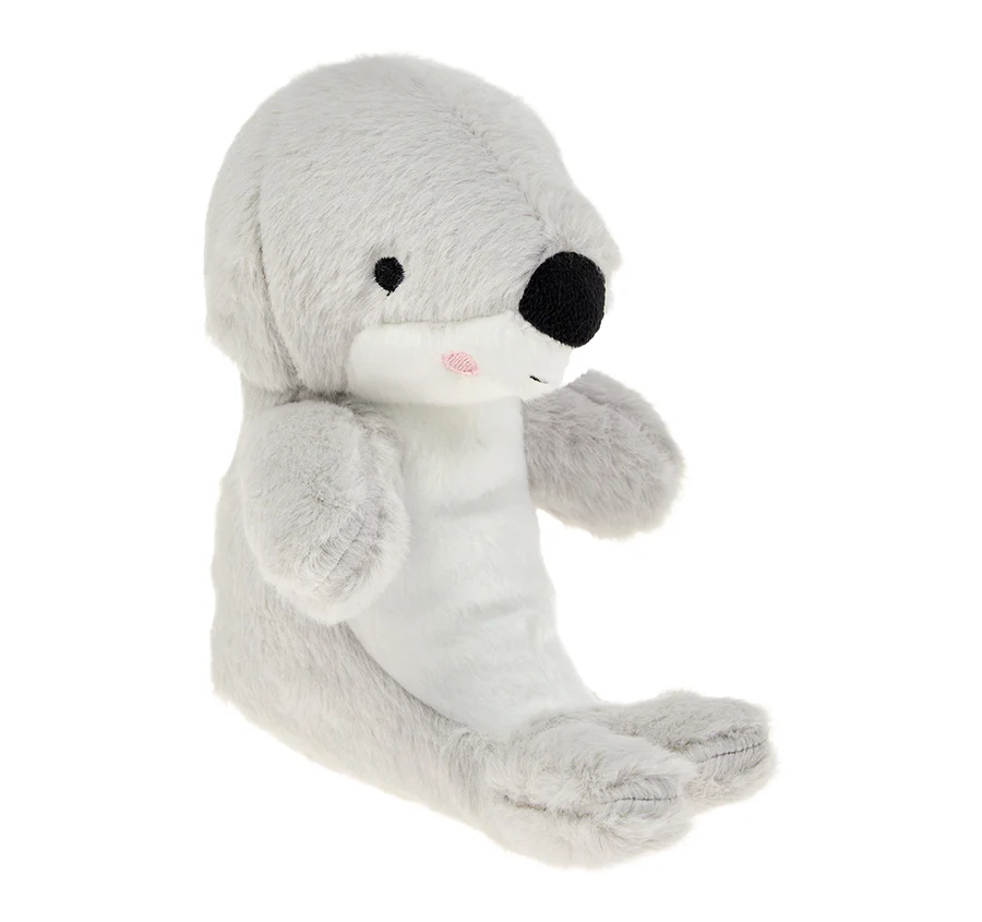 Novelty Filled Cushion Scotty Seal Grey