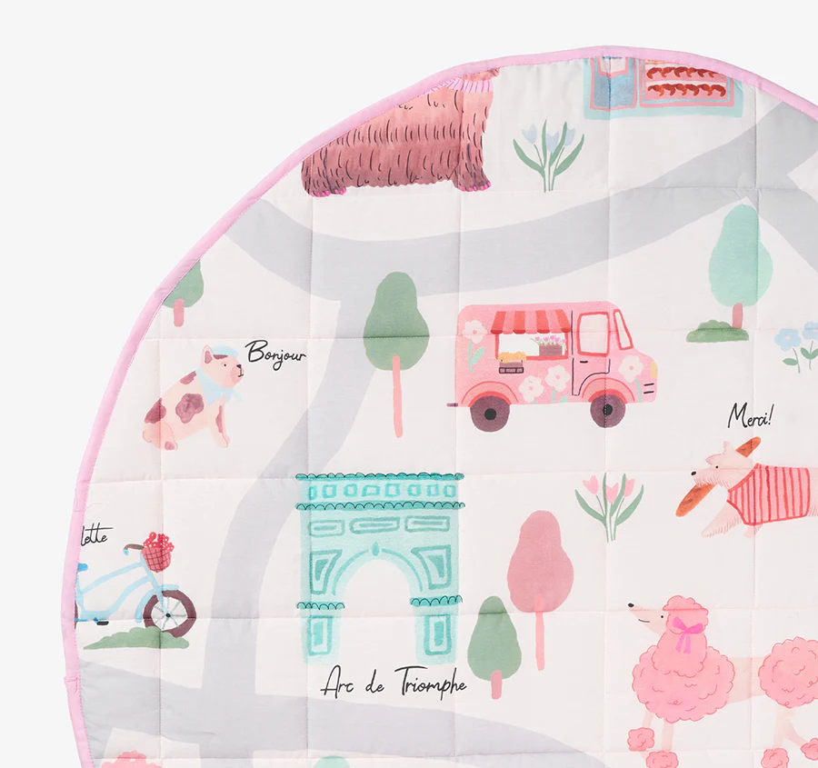 Petite Paris 120cm Round Playmat Pink - Image 2