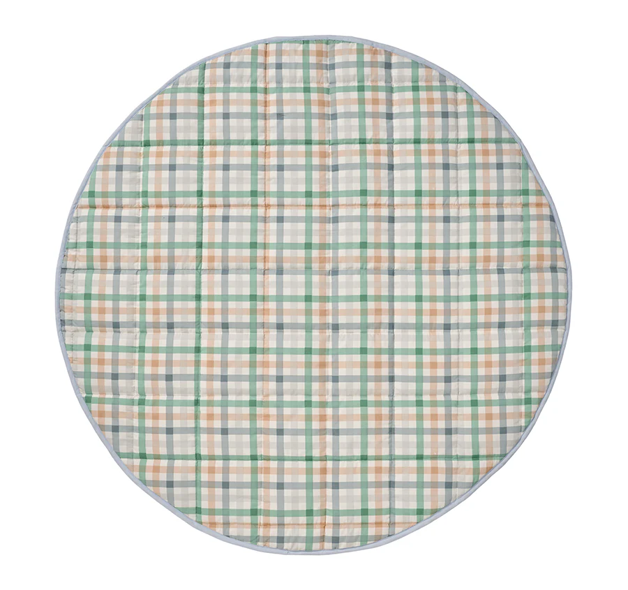 Playground 120cm Round Playmat Green
