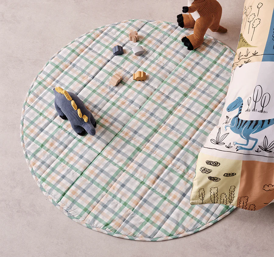 Prehistoric Patchwork 120cm Round Playmat Multi - Image 5