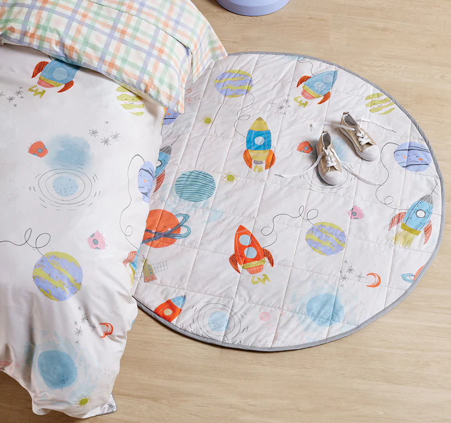 Space Discovery 120cm Round Playmat Multi - Image 3