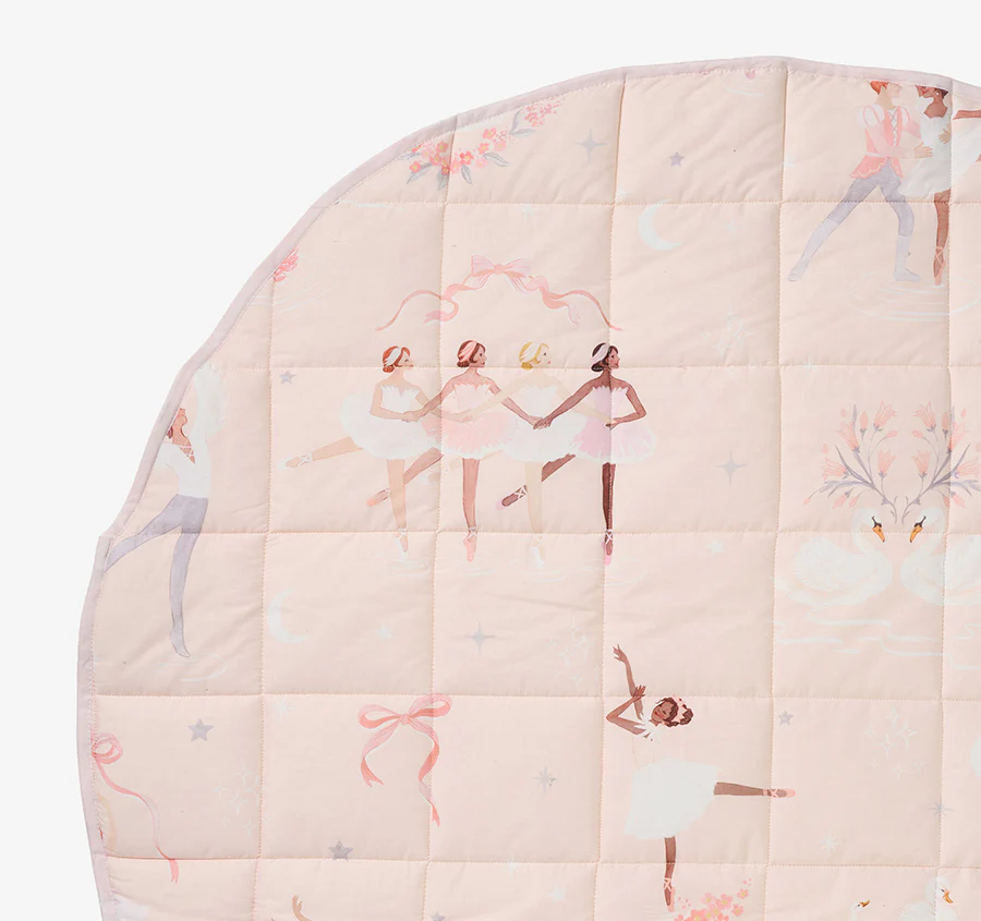 Swan Lake 120cm Round Playmat Blush - Image 2