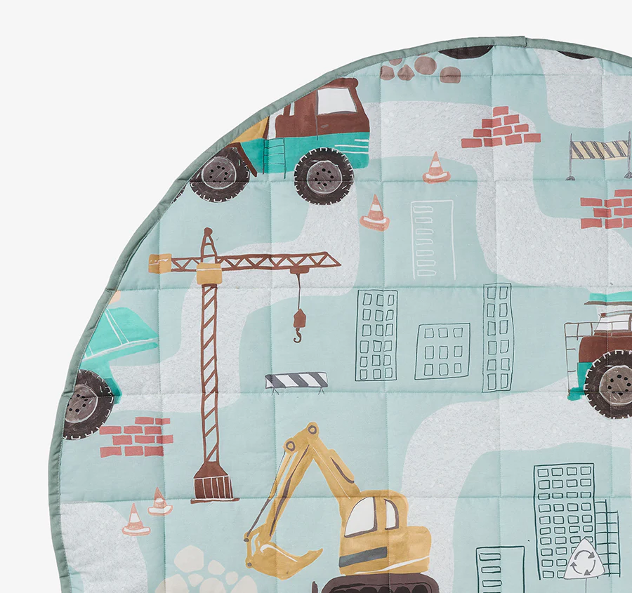 The Big Build 120cm Round Playmat Teal - Image 2