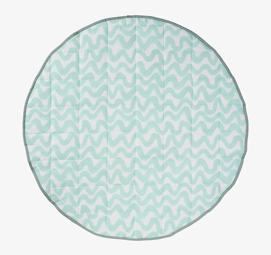 The Big Build 120cm Round Playmat Teal - Image 4