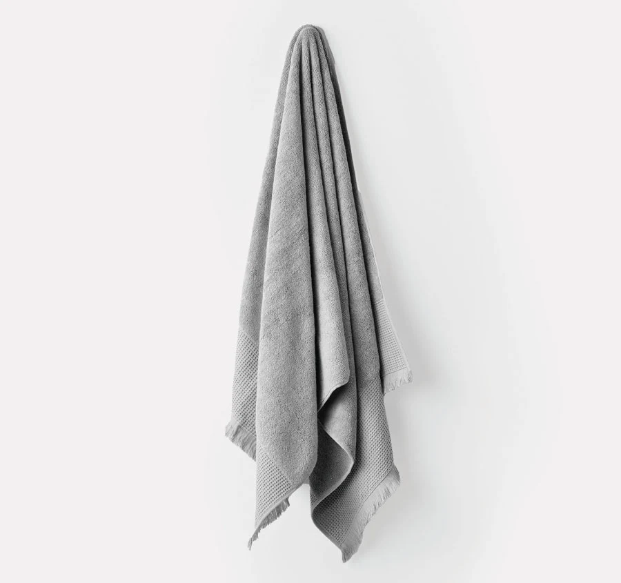 Aria 550GSM Bamboo Cotton Bath Towel Range Silver - Image 3