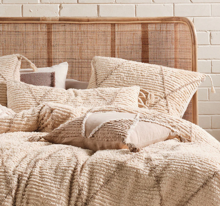 Asha Quilt Cover Set Range Sand - Image 4