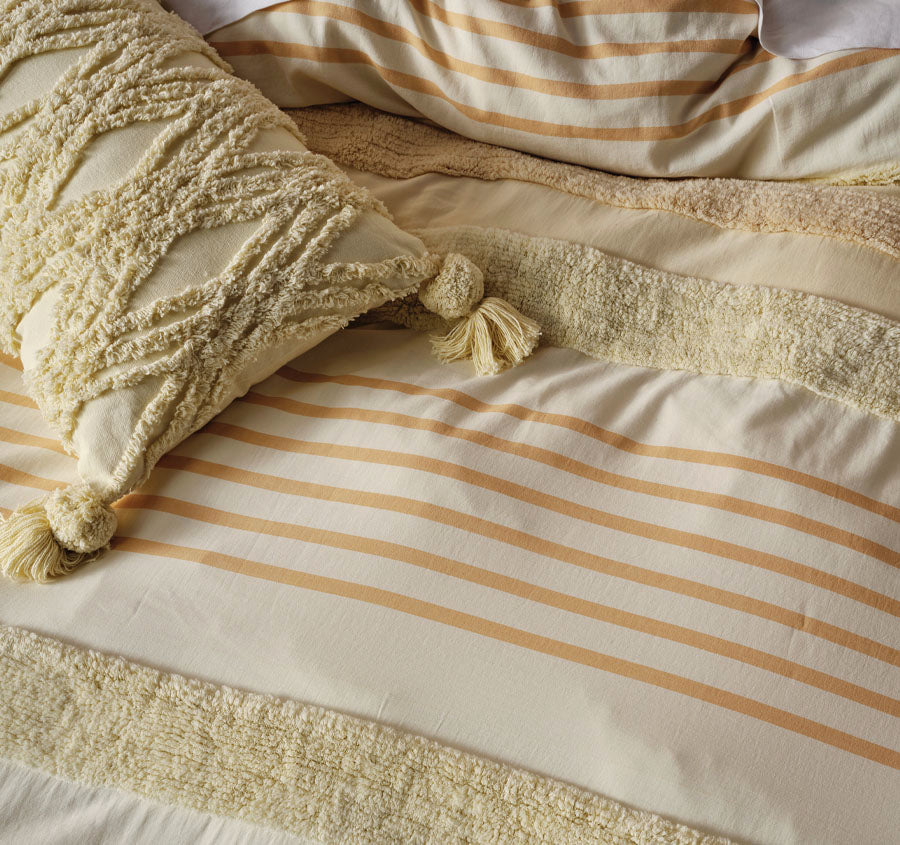 Briony Quilt Cover Set Range Lemon - Image 2