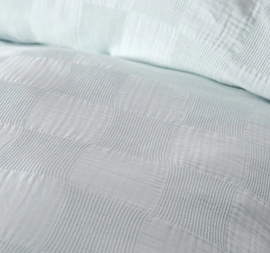 Capri Quilt Cover Set Range Set Sky - Image 2