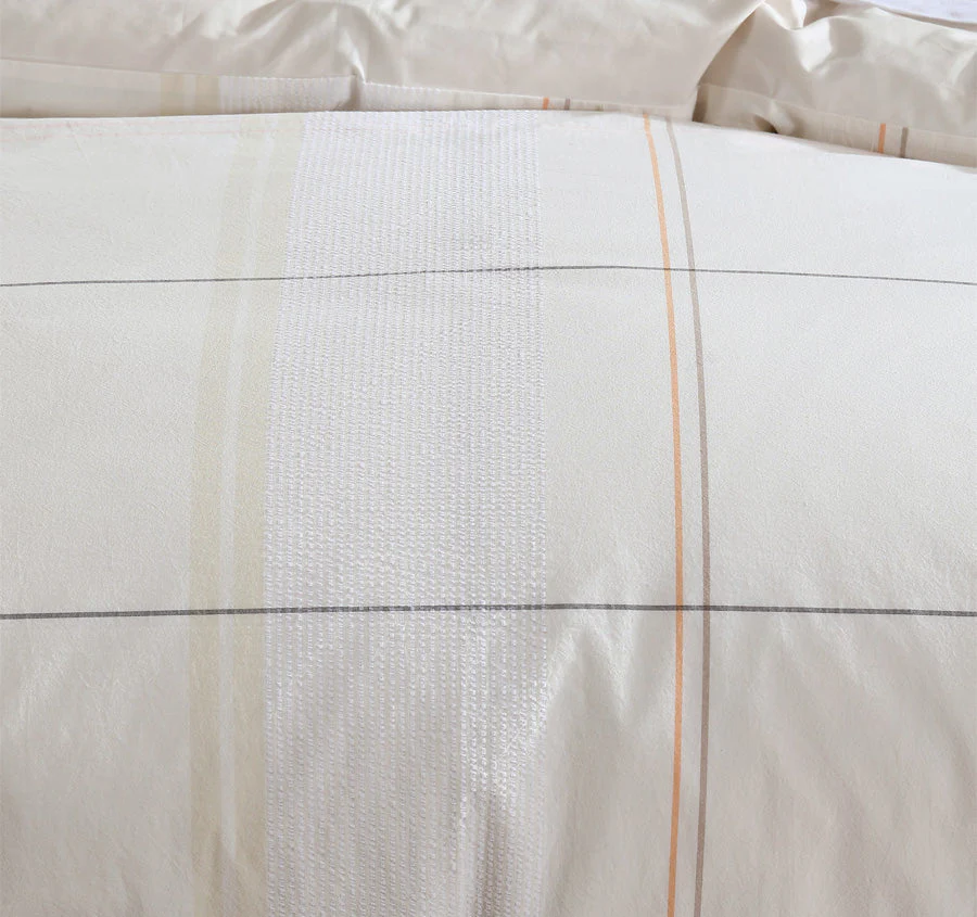 Cobain Quilt Cover Set Range Vanilla - Image 2