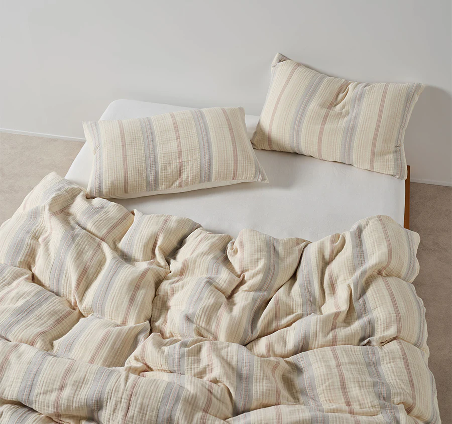 Coolum Quilt Cover Set Range Silver - Image 5