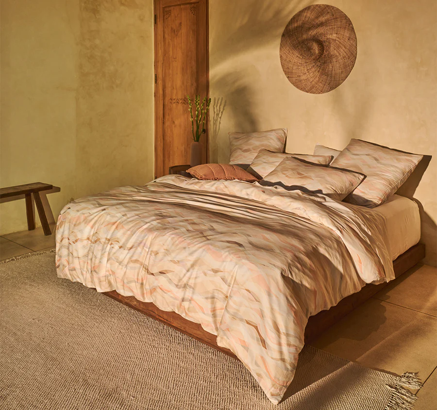 Currumbin Quilt Cover Set Range Peach - Image 6