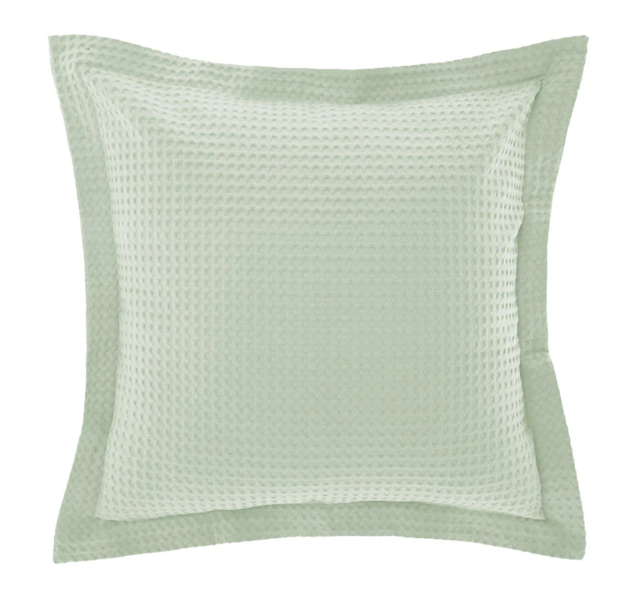 Deluxe Waffle European Pillowcase Mist