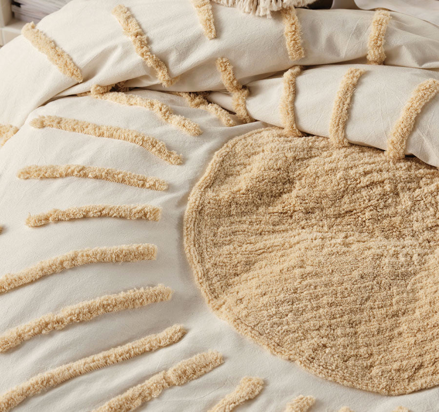 Emerge Quilt Cover Set Range Pale Peach - Image 2