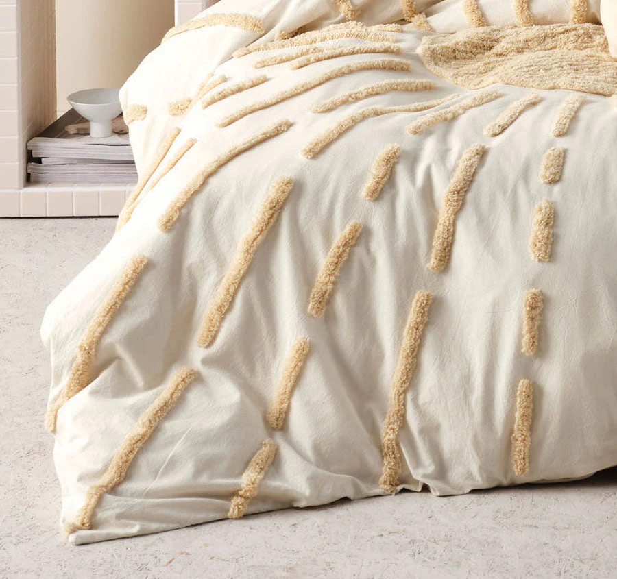 Emerge Quilt Cover Set Range Pale Peach - Image 3