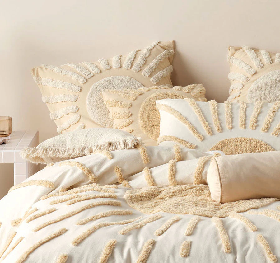 Emerge Quilt Cover Set Range Pale Peach - Image 4