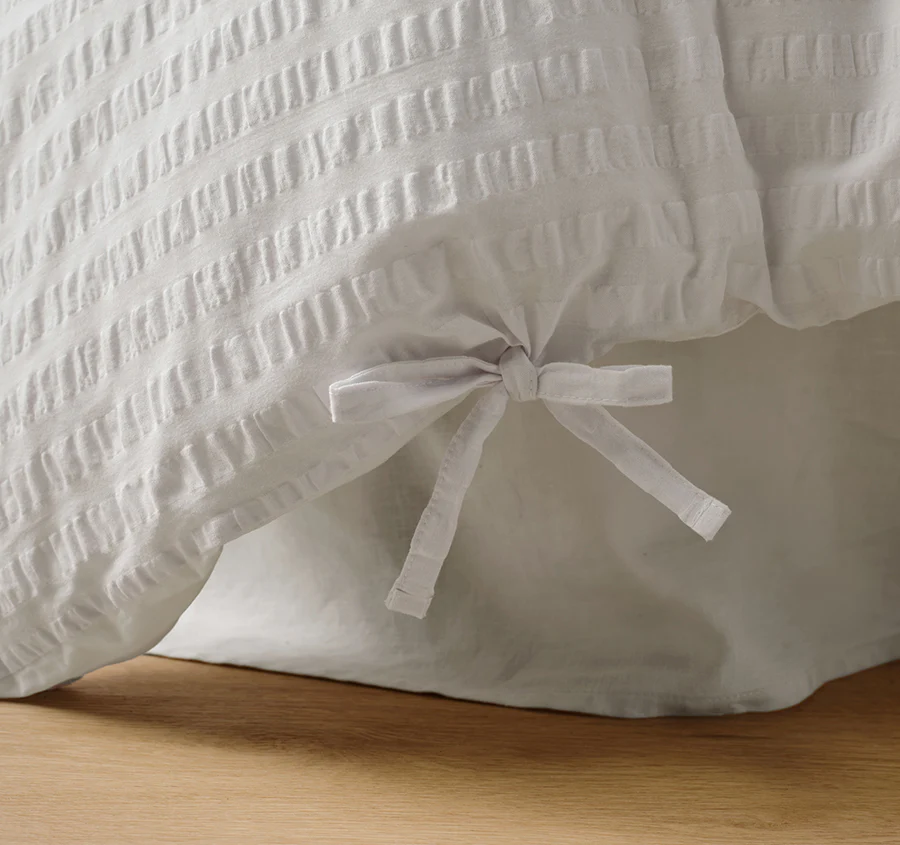 Ferrara Quilt Cover Set Range White - Image 5