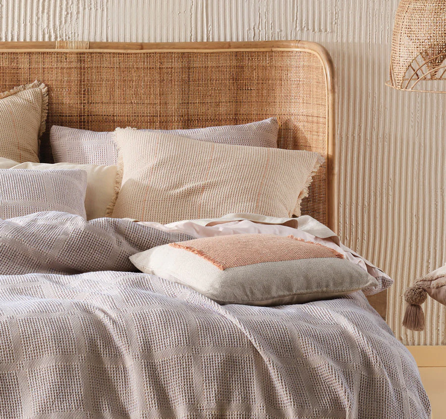 Galicia European Pillowcase Blue and Sand - Image 2