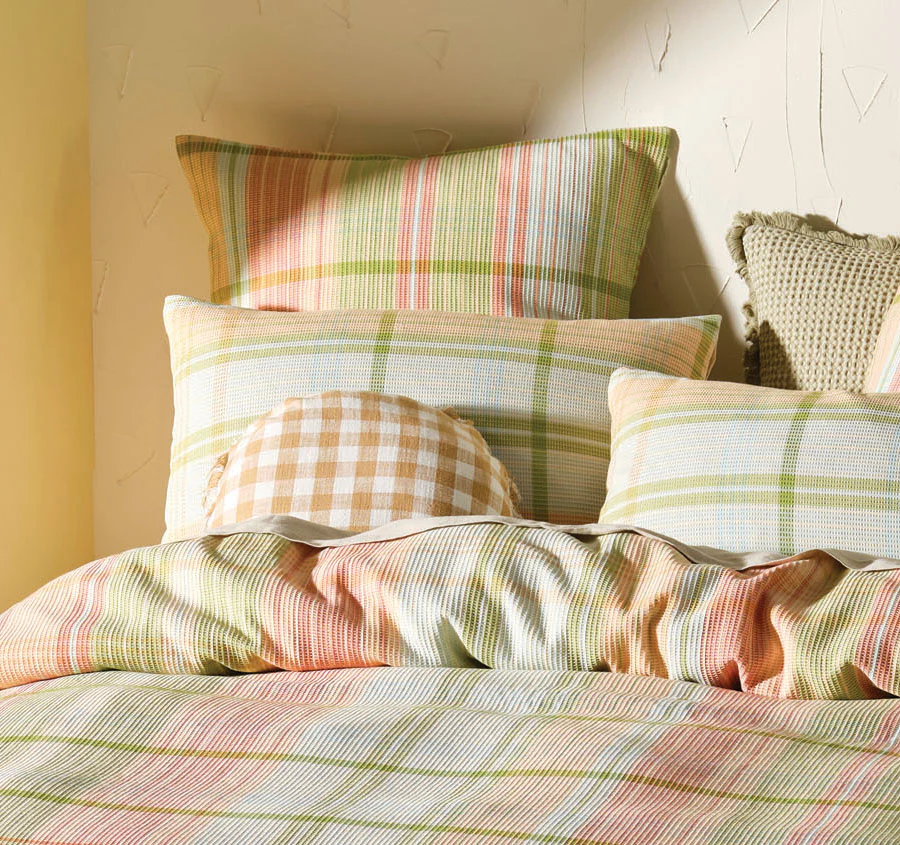 Geena Quilt Cover Set Range Green Apple - Image 4