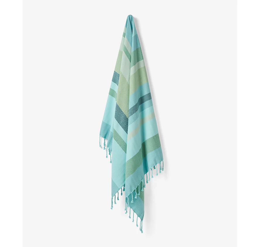 Hammam 100x180cm Beach Towel Aireys Aqua - Image 3