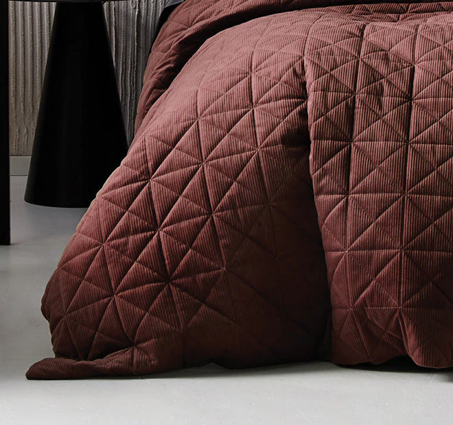 Heath Quilt Cover Set Range Chocolate - Image 3