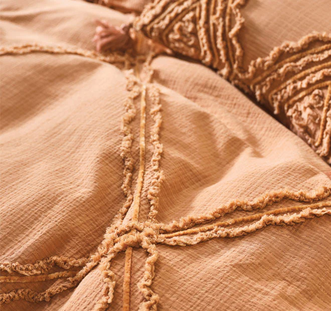 Heather Quilt Cover Set Range Brandy - Image 4