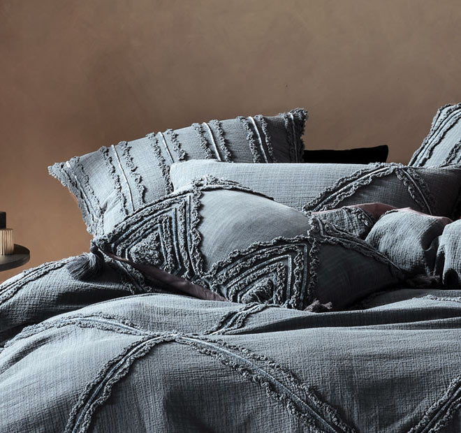 Heather Quilt Cover Set Range Slate - Image 8