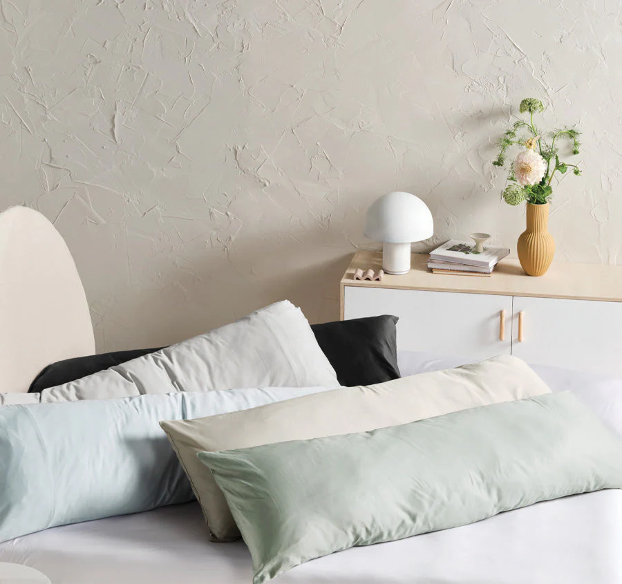 Hotel Augusta 500THC Cotton Sateen Body Pillowcase Green Gum - Image 3