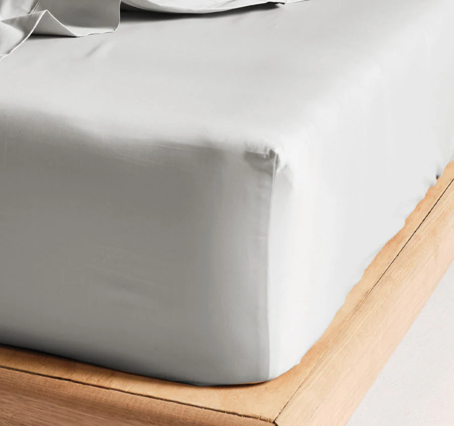 Hotel Augusta 500THC Cotton Sateen Mega Fitted or Flat Sheet Range Grey - Image 2