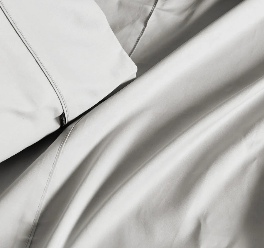 Hotel Augusta 500THC Cotton Sateen Standard Pillowcase Grey - Image 2