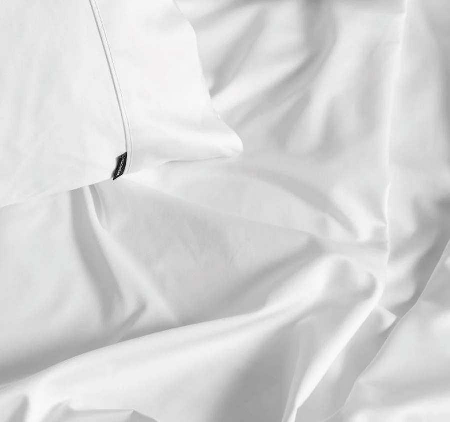 Hotel Augusta 500THC Cotton Sateen Standard Pillowcase White - Image 2