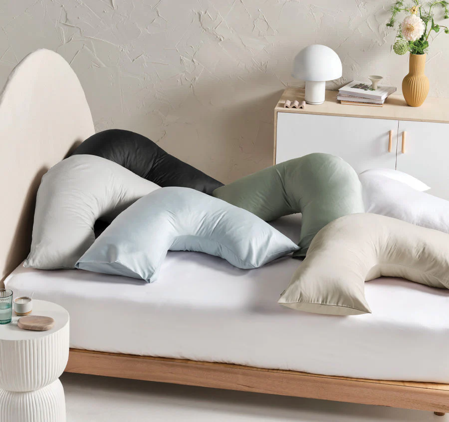 Hotel Augusta 500THC Cotton Sateen V-Shape Pillowcase White - Image 3
