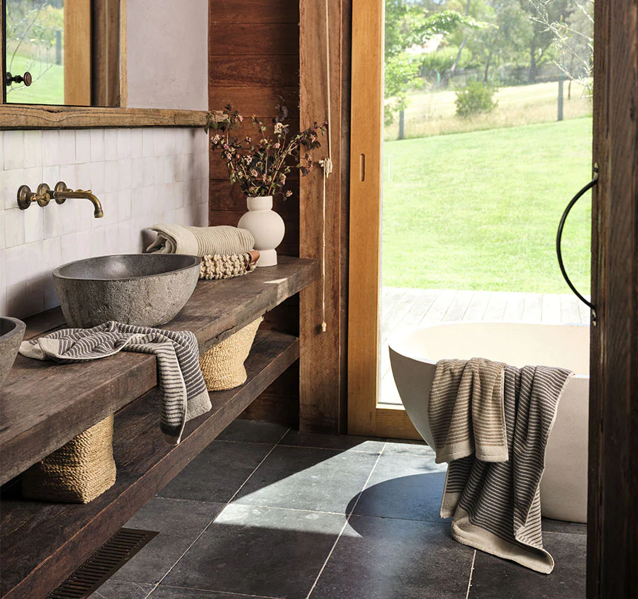Inverloch 630GSM Cotton Bath Towel Range Shadow - Image 4
