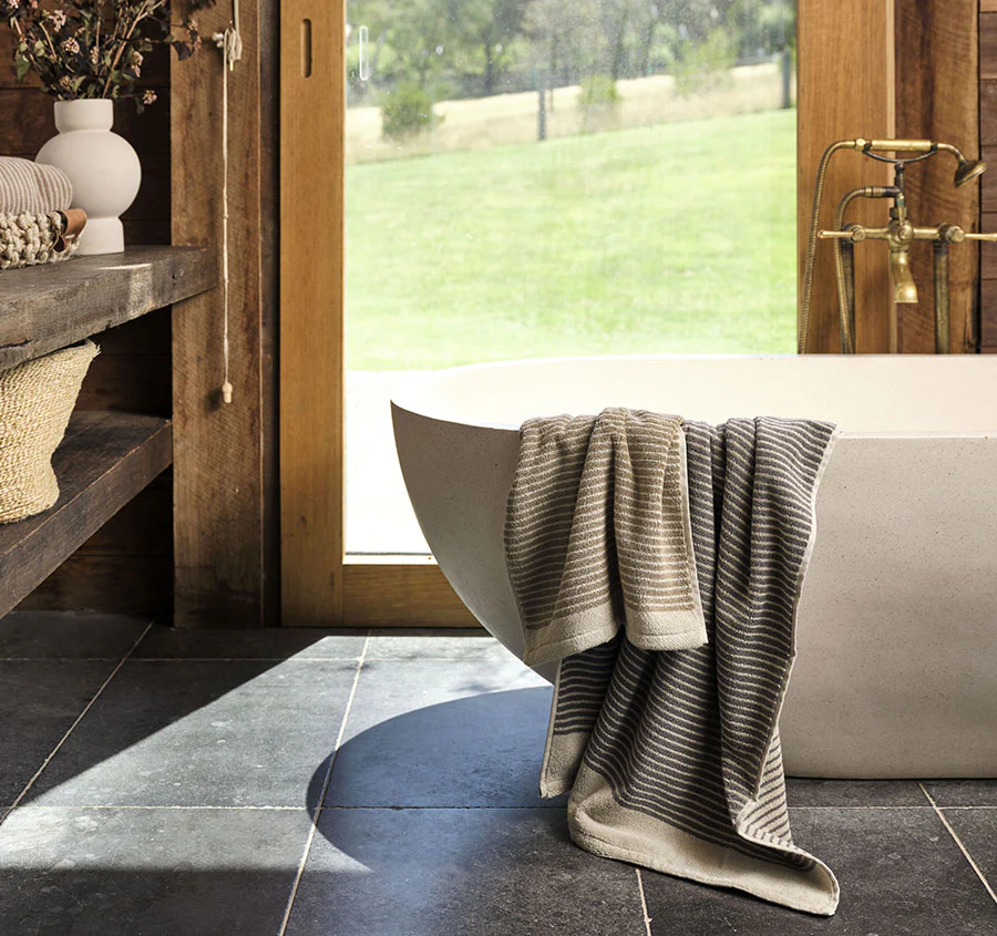 Inverloch 630GSM Cotton Bath Towel Range Shadow - Image 5