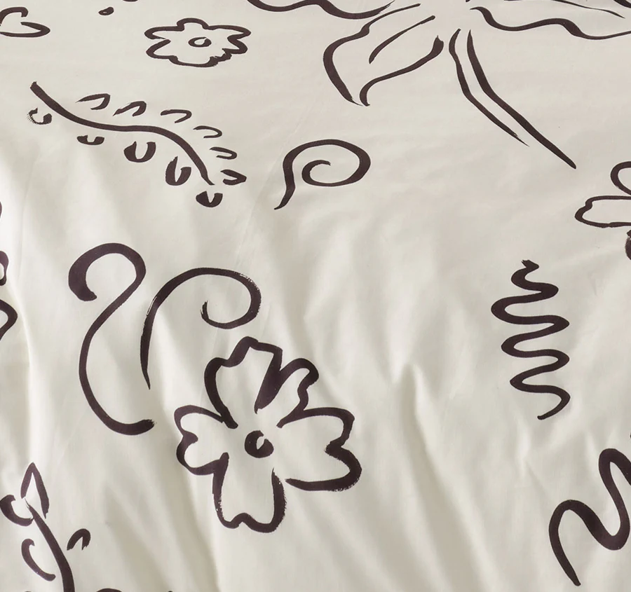 Kenzi Quilt Cover Set Range Vanilla - Image 2