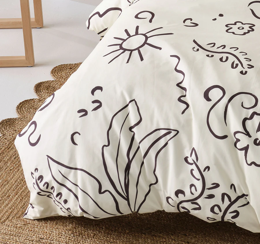 Kenzi Quilt Cover Set Range Vanilla - Image 3