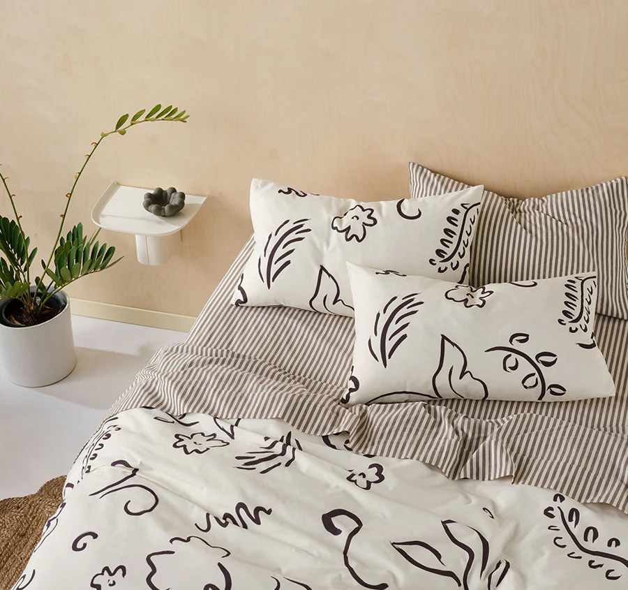 Kenzi Quilt Cover Set Range Vanilla - Image 4