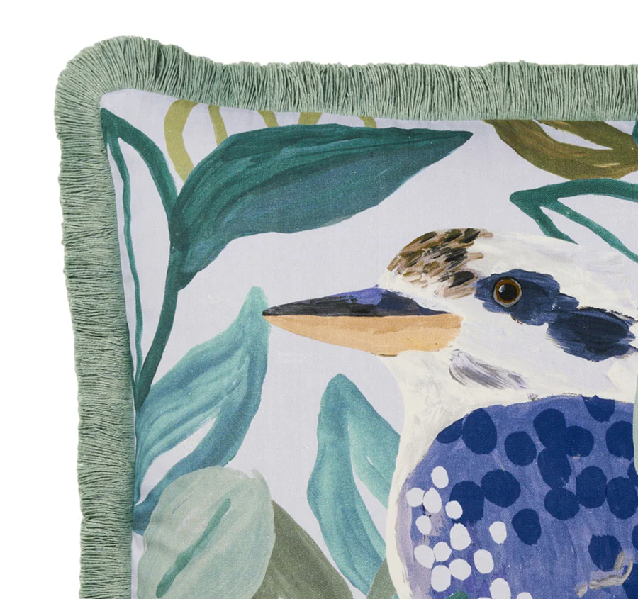 Kyneton Kookaburra 48x48cm Filled Cushion Blue - Image 2