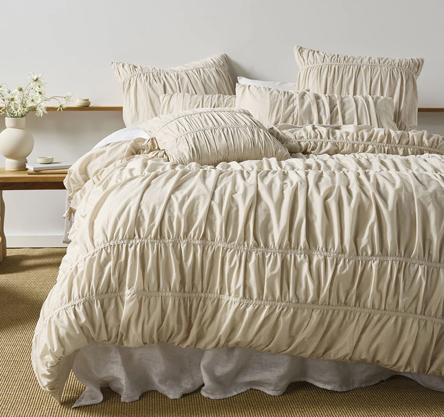 Layla Quilt Cover Set Range Natural - Image 6