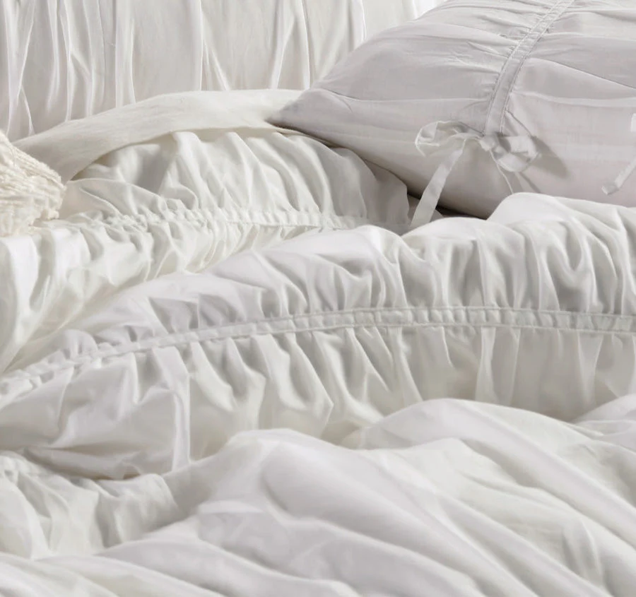 Layla Quilt Cover Set Range White - Image 2
