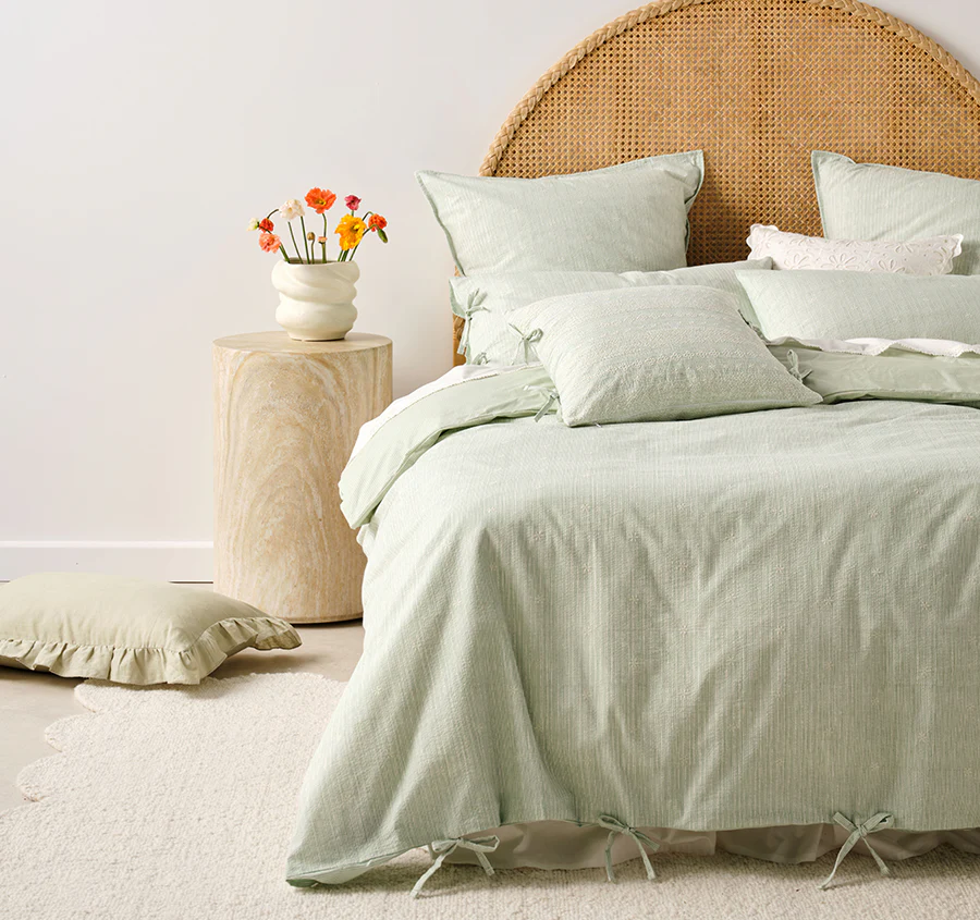 Lisette Quilt Cover Set Range Seaglass - Image 6