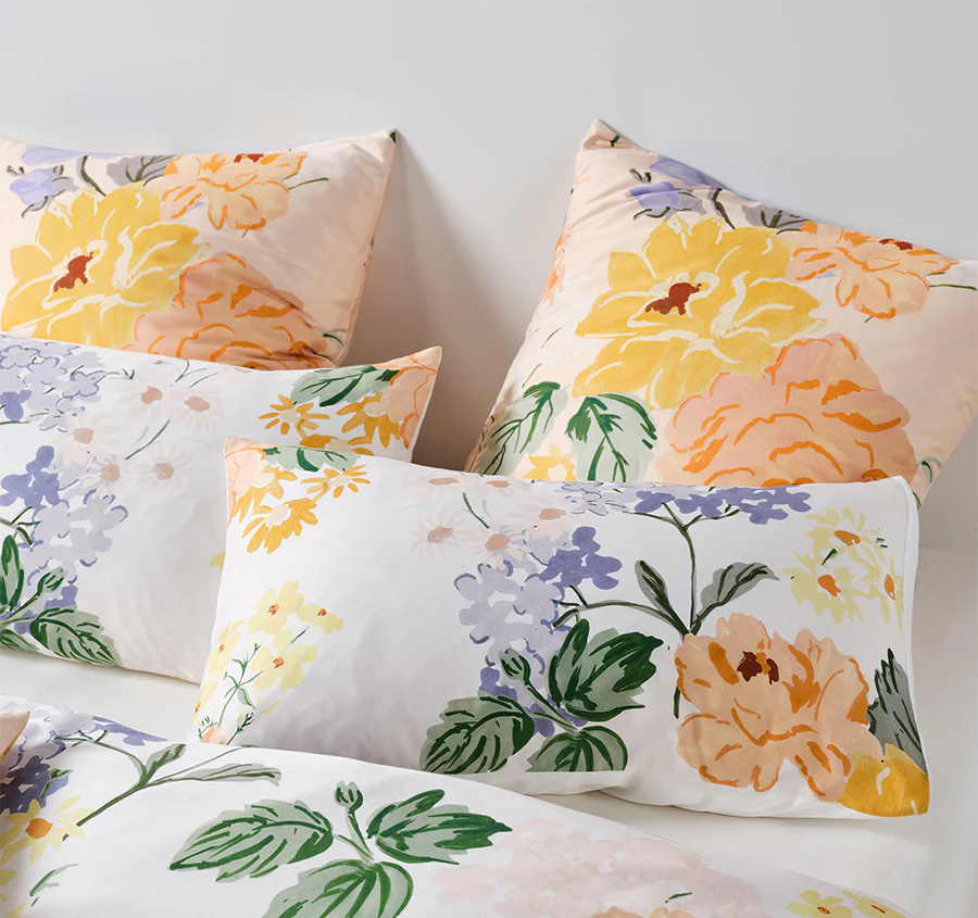 Lyra Quilt Cover Set Range Peach - Image 4