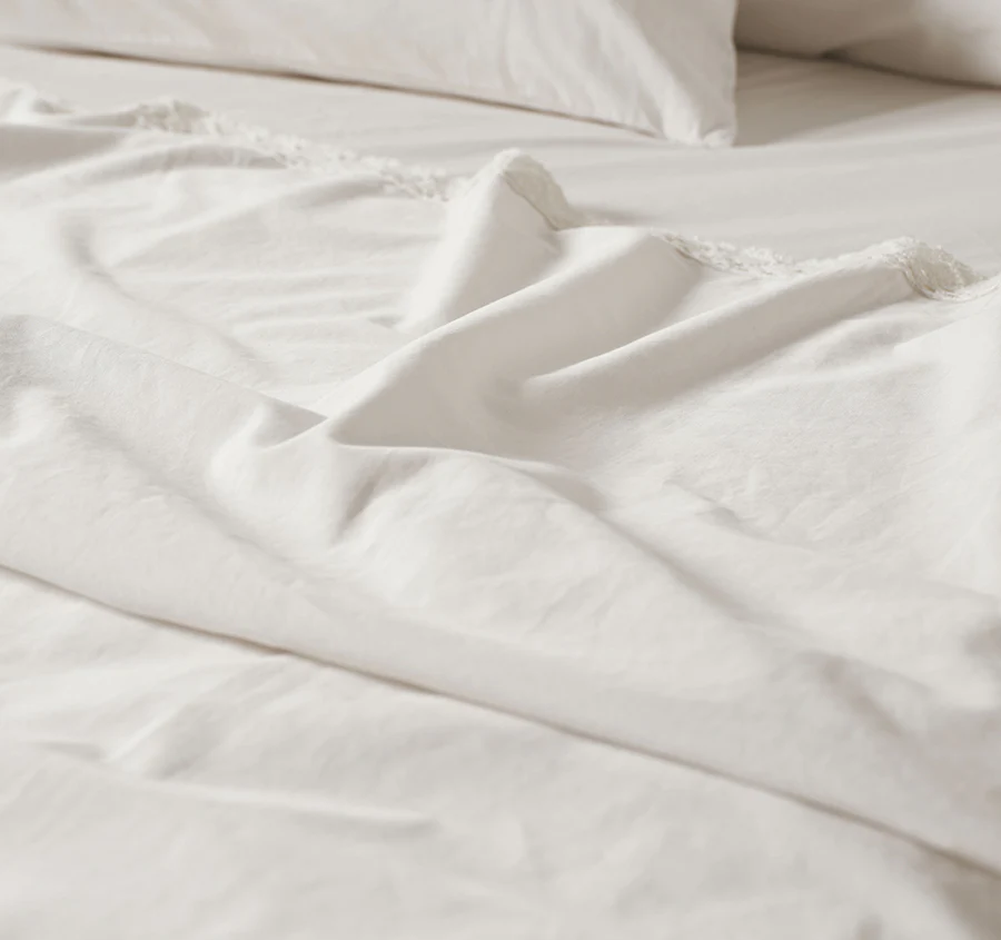 Marion 250TC Organic Cotton Mega Sheet Set Range Off White - Image 5